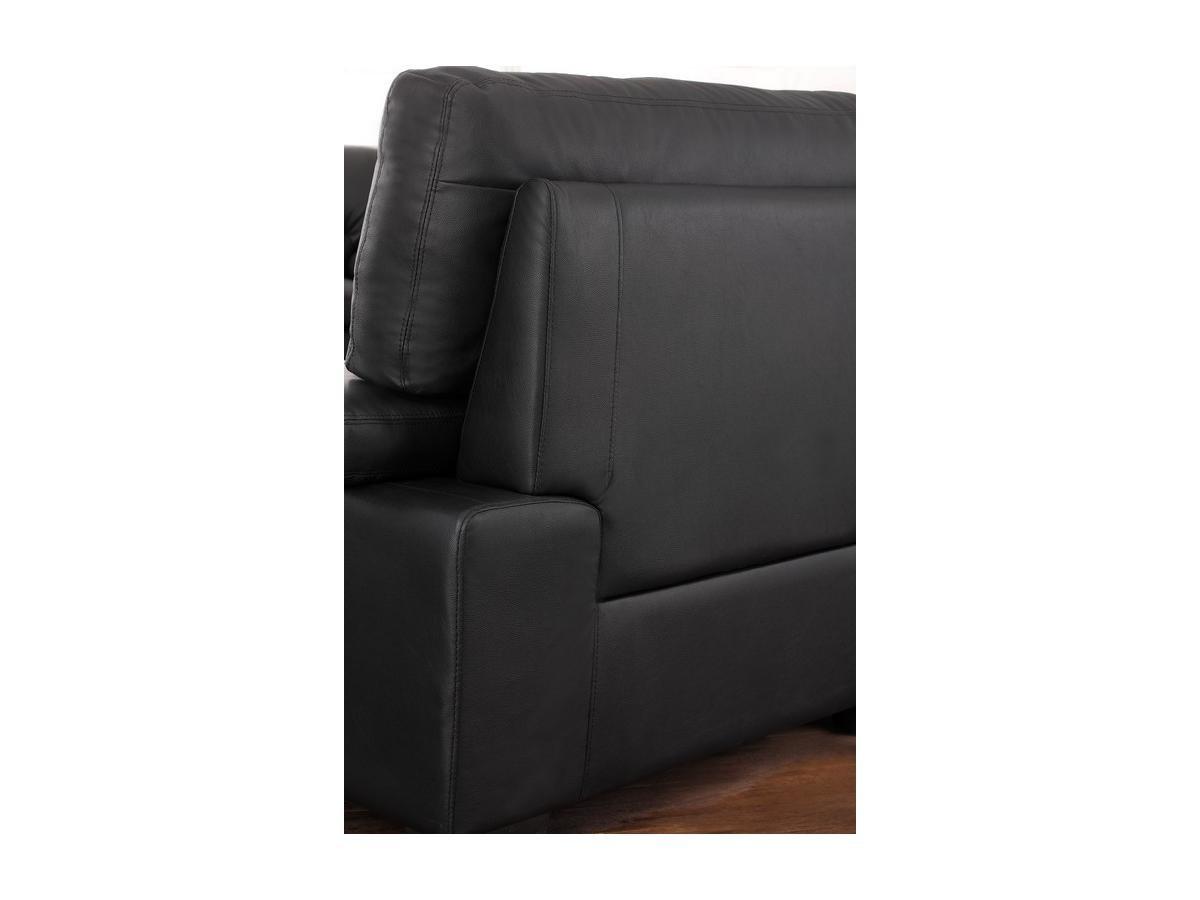 Vente-unique Couchgarnitur Leder 3+2+1 Büffelleder MIMAS  