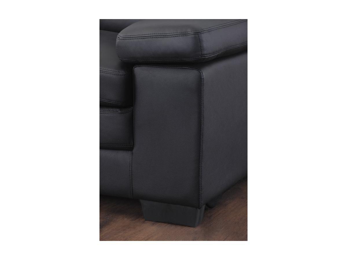 Vente-unique Couchgarnitur Leder 3+2+1 Büffelleder MIMAS  