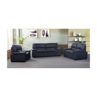 Vente-unique Couchgarnitur Leder 3+2+1 Büffelleder MIMAS  