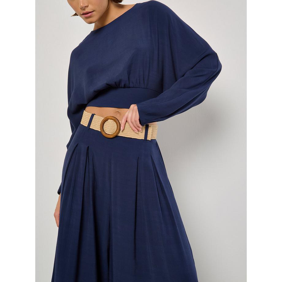 APRICOT Pantalon palazzo plissé avec ceinture  