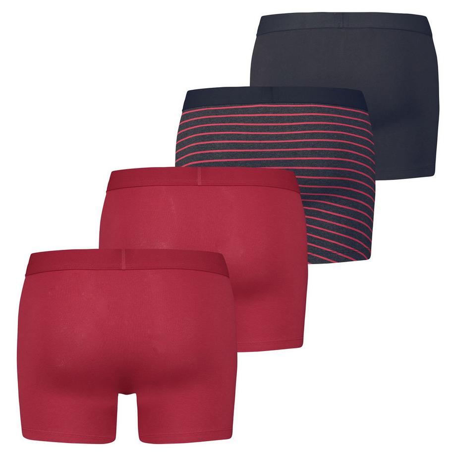 Levis Stretch Men Solid Basic Boxer & Vintage Stripe 4er Pack  