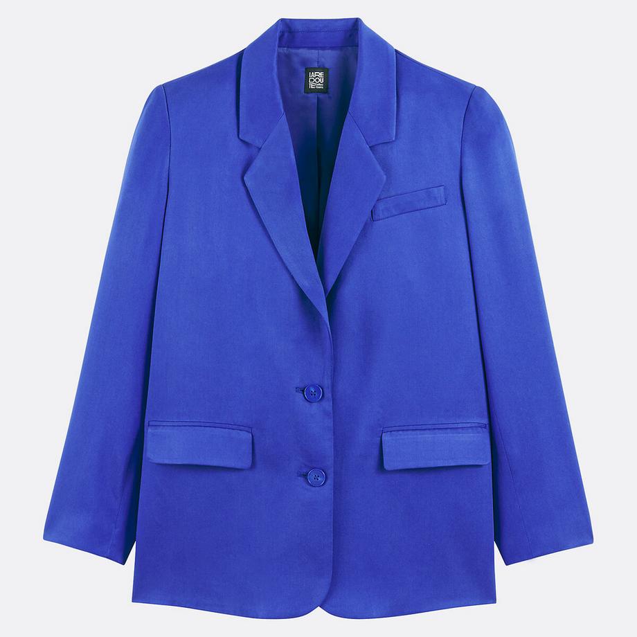 La Redoute Collections Blazer long coupe droite TENCEL™  