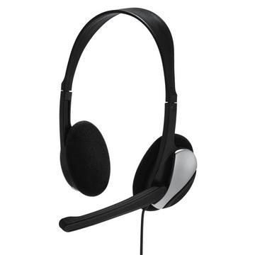 Hama Essential HS 200 Kopfhörer Kabelgebunden Kopfband AnrufeMusik Schwarz, Silber