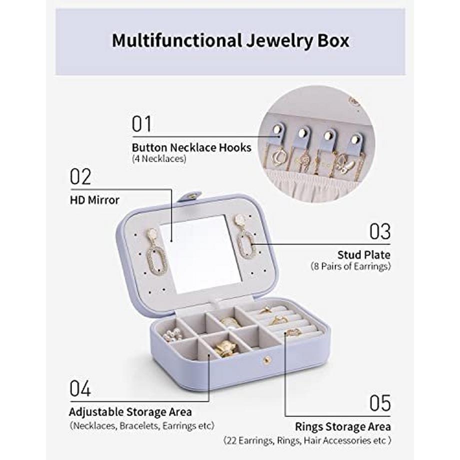 Only-bags.store  Schmuckaufbewahrung Reise Schmuckkästchen 