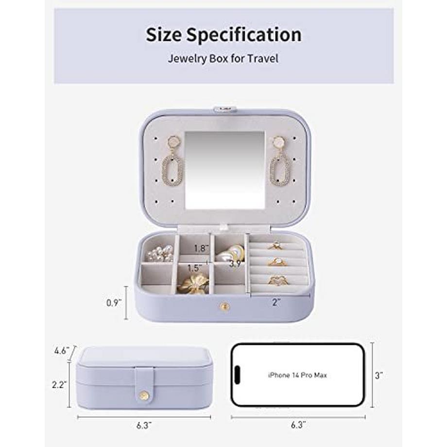 Only-bags.store  Schmuckaufbewahrung Reise Schmuckkästchen 