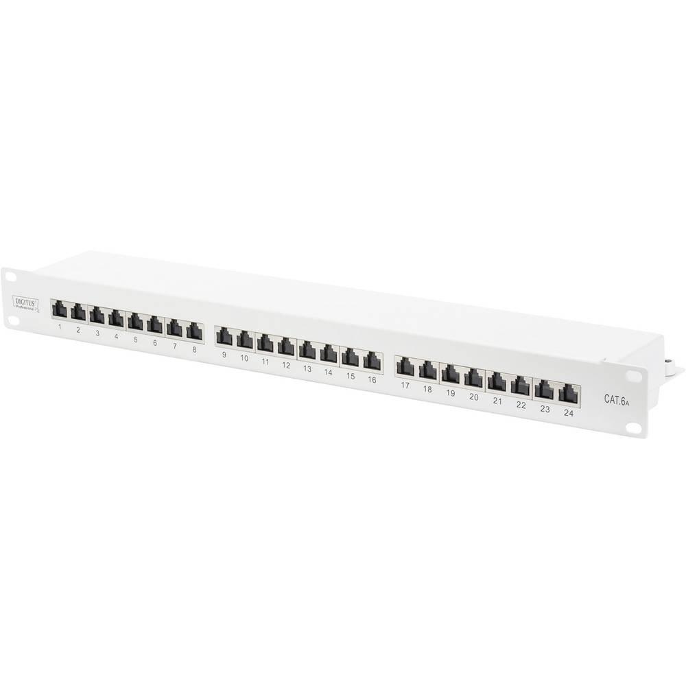 Digitus  Professional CAT 6 A STP RJ45 24-Port, Klasse EA Patch Panel, geschirmt 