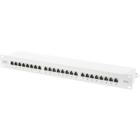 Digitus  Professional CAT 6 A STP RJ45 24-Port, Klasse EA Patch Panel, geschirmt 