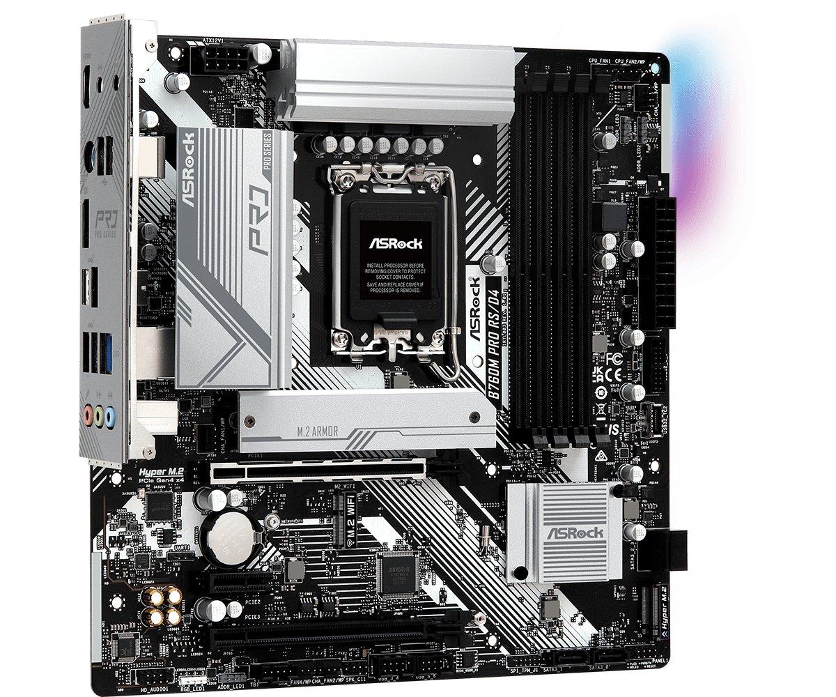 ASRock  B760M PRO RS/D4 Intel B760 LGA 1700 micro ATX 