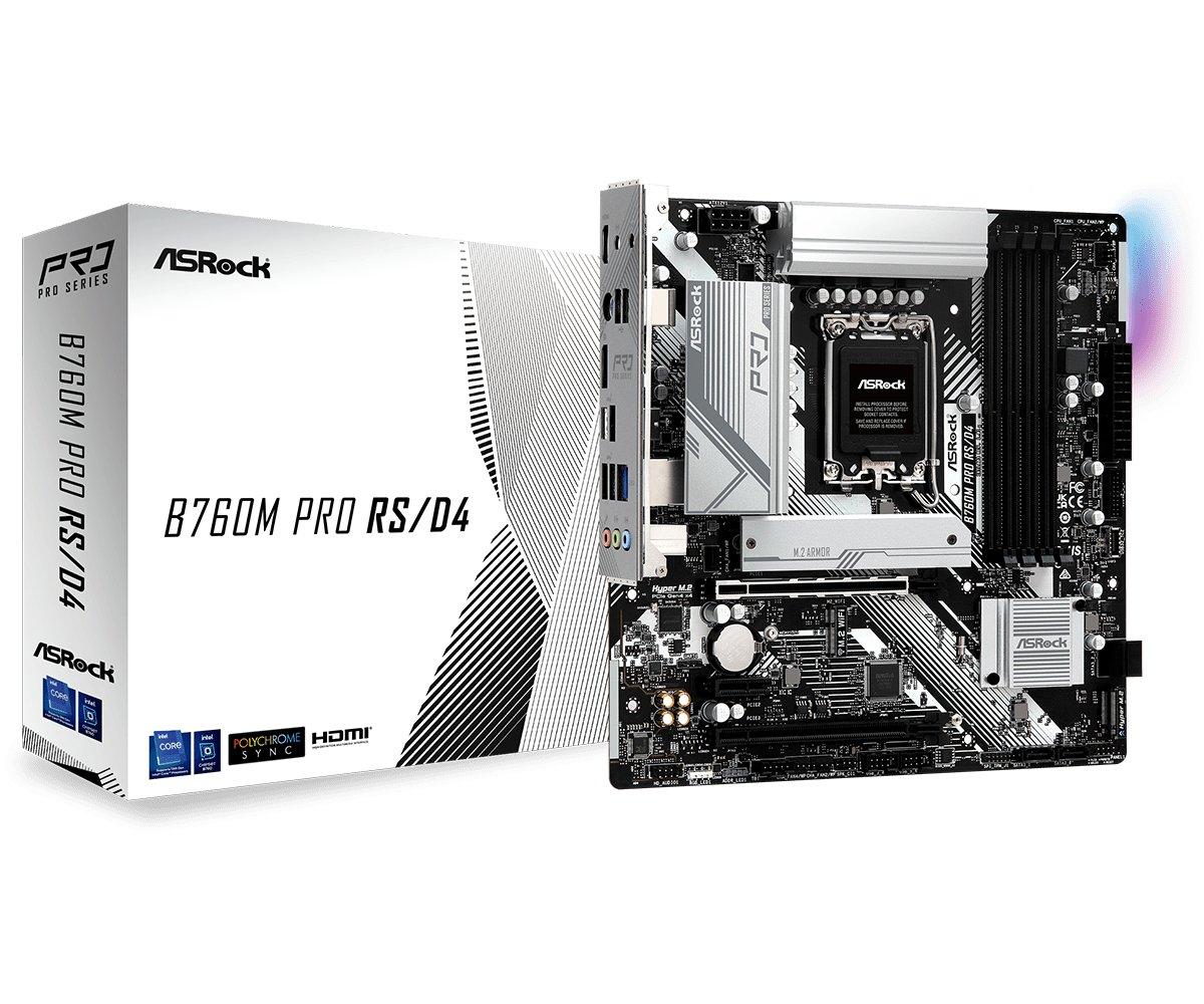 ASRock  B760M PRO RS/D4 Intel B760 LGA 1700 micro ATX 