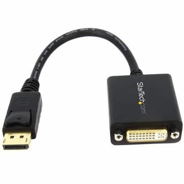 StarTech.com Adattatore DisplayPort DVI - Convertitore video da DisplayPort a DVI-D 1080p - Cavo adattatore da DP 1.2 a DVI Monitor/Display - Adattatore Dongle DP a DVI - Connettore DP a scatto