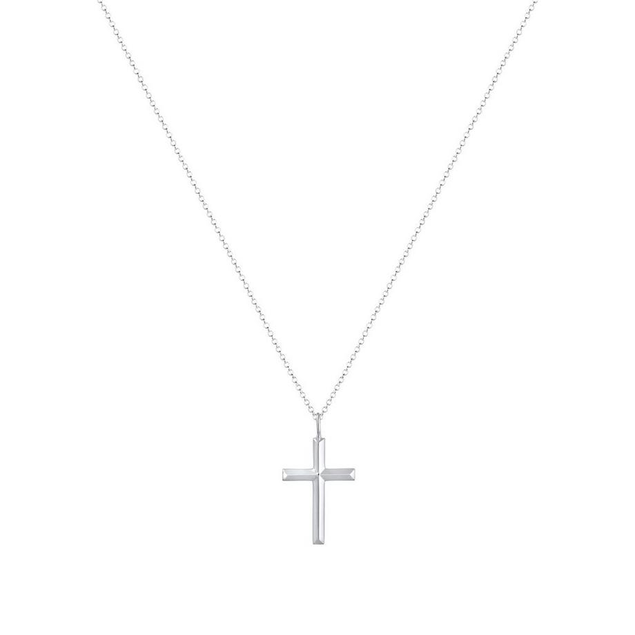 Kuzzoi  Halskette  Erbskette Kreuz Oxidiert Massiv 925 Silber 