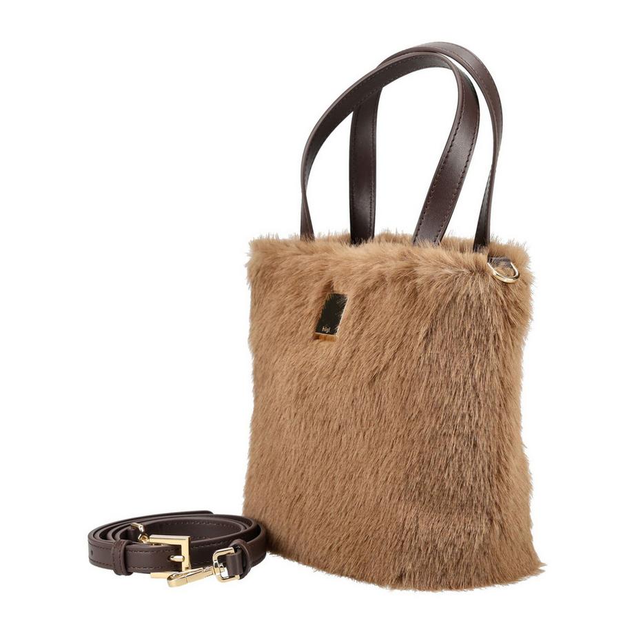 Högl Faux Fur Shopper mit abnehmbarem Riemen  