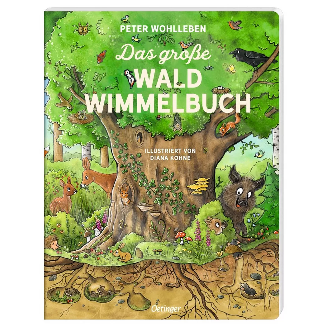 Oetinger Verlag - Das große Wald-Wimmelbuch, Wohlleben, Peter; Kohne, Diana (Illustrationen)