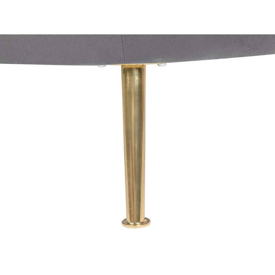 Beliani Fauteuil en Velours Rétro LANGA  