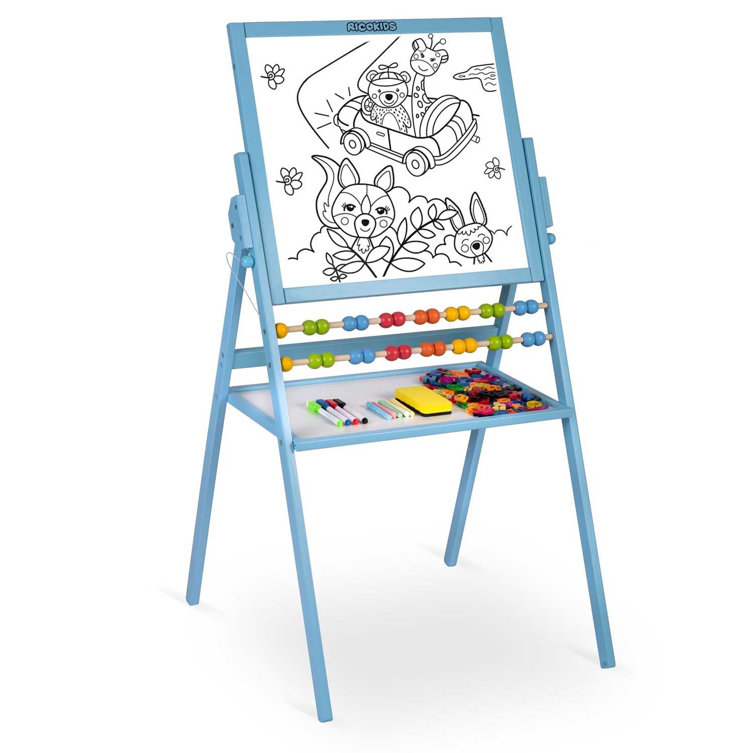 B2X  Drehbare magnetische Tafel Ricokids – Blau 