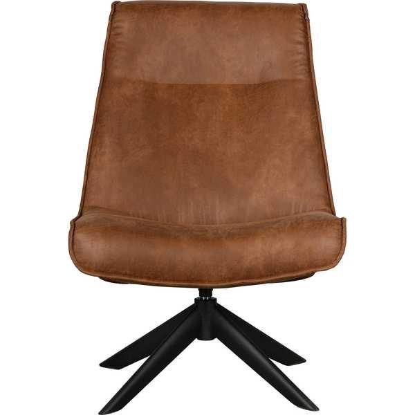 Image of mutoni Drehsessel Skyler Kunstleder Cognac - ONE SIZE