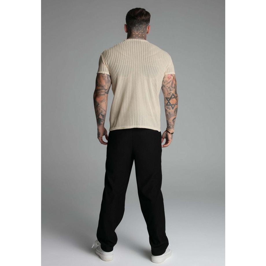 Sik Silk T-Shirt Textured Muscle Fit  