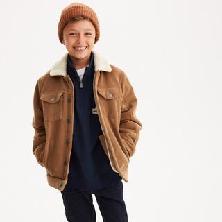 La Redoute Collections  Cordjacke mit Kragen aus Teddyfleece 