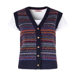 Joe Browns Gilet Maglia Senza Maniche Motivo Fair Isle  