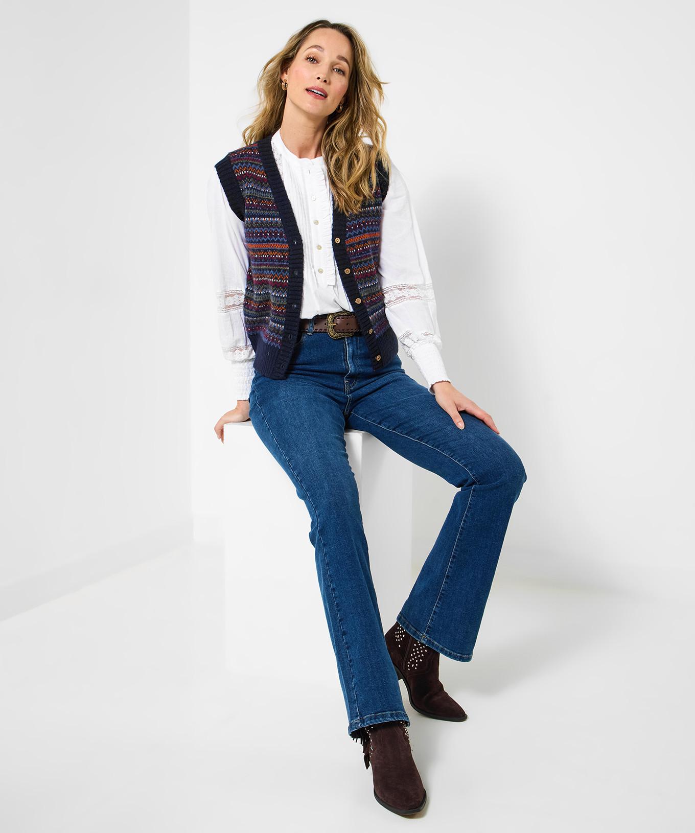 Joe Browns Gilet Maglia Senza Maniche Motivo Fair Isle  