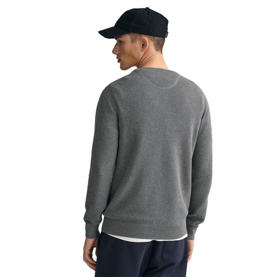 GANT Baumwoll Piqué Rundhals Pullover  