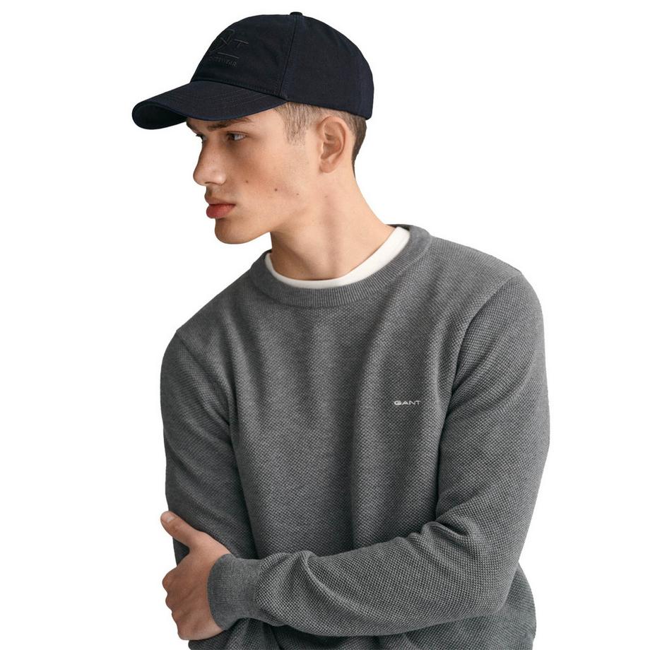 GANT Baumwoll Piqué Rundhals Pullover  