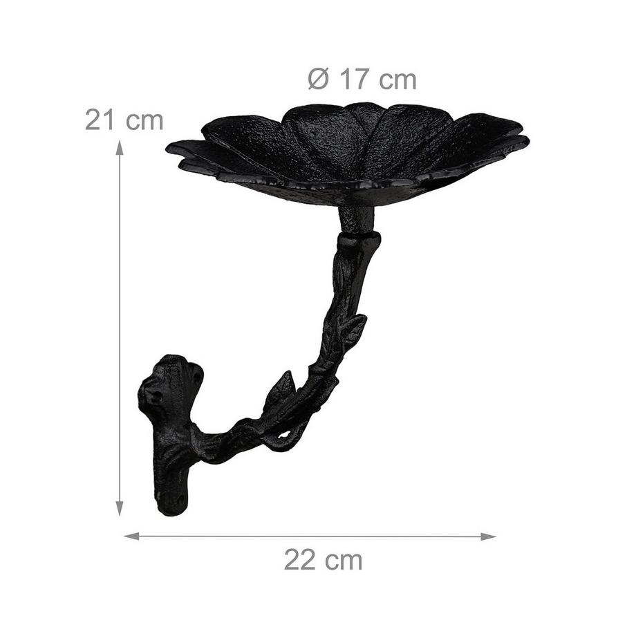 B2X  Vogelbad aus Gusseisen für die Wand 