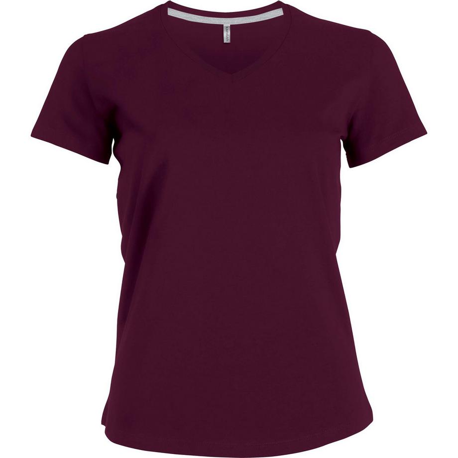 Kariban T-Shirt Donna Slim Fit Scollo a V  