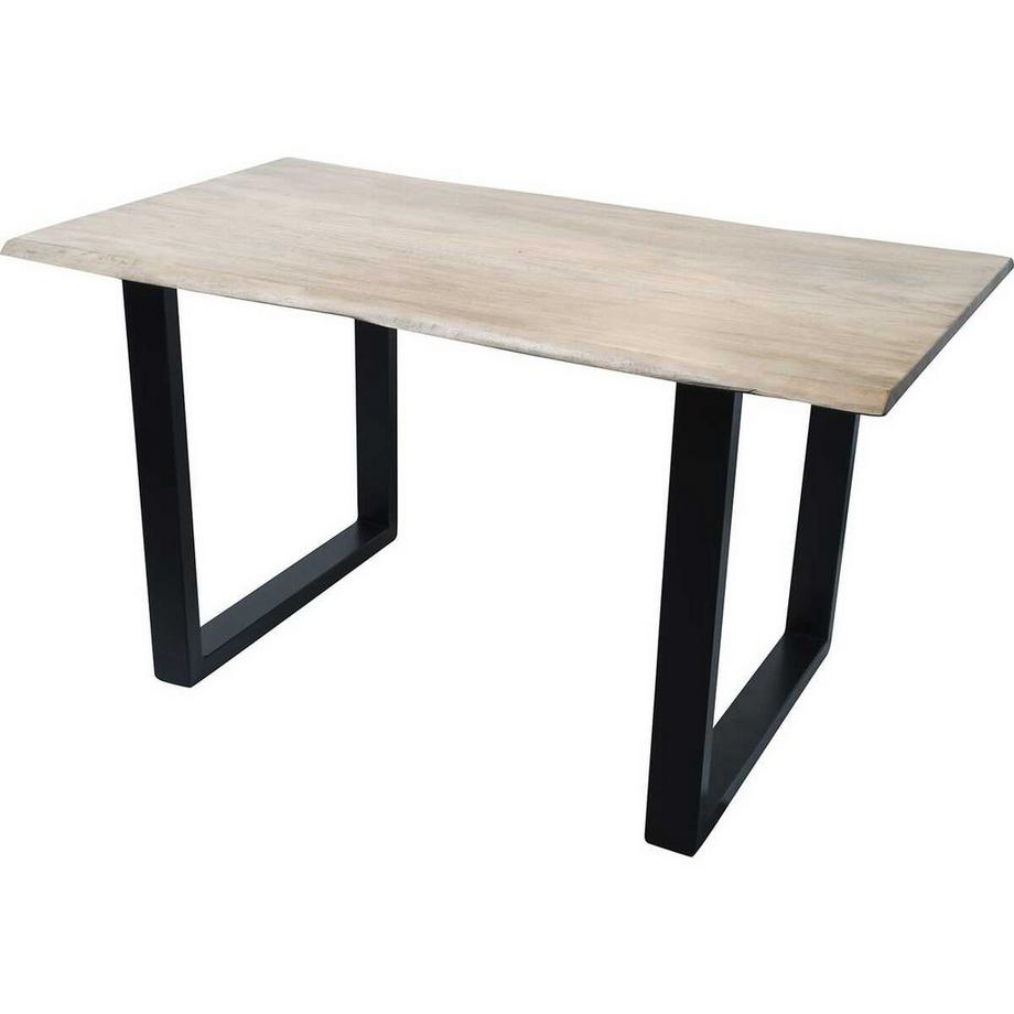 mutoni Tavolo da pranzo in legno massiccio acacia acciaio 160x85  