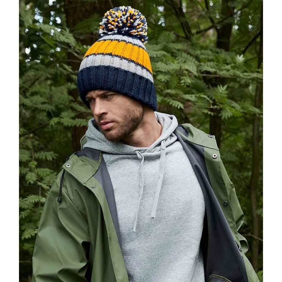 Beechfield Hygge Striped Bonnet  