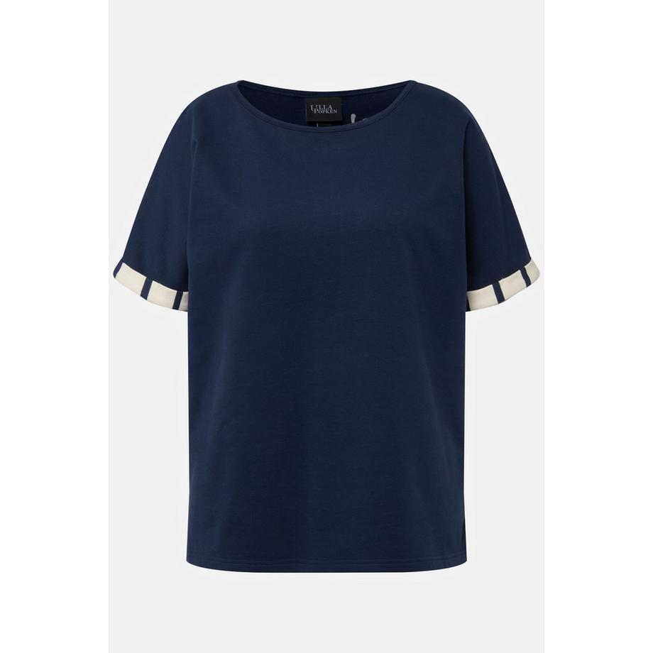 Ulla Popken Homewear Kuschelweiches Rundhals Halbarm Sweatshirt  