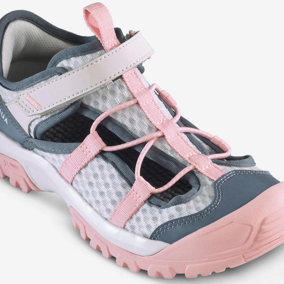 QUECHUA MH150 Wander-Sandalen für Kinder Rot  