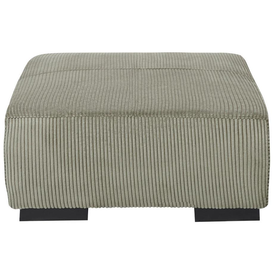 Beliani Ottoman en Velours côtelé Moderne LUNGO  