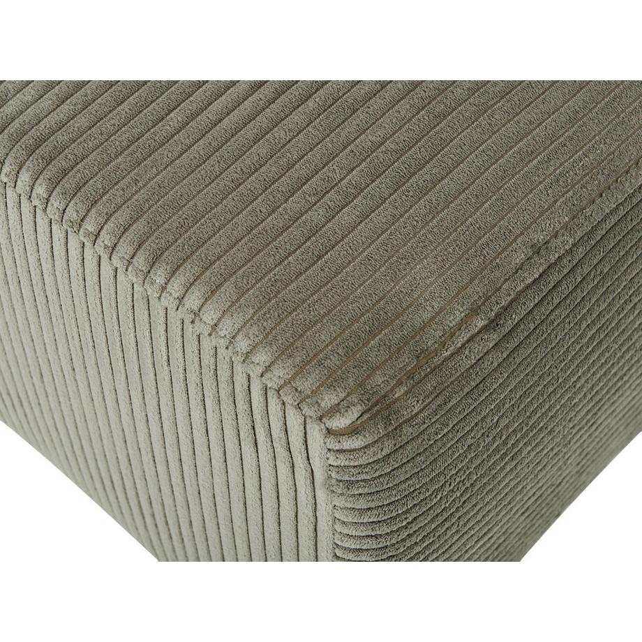 Beliani Ottoman en Velours côtelé Moderne LUNGO  