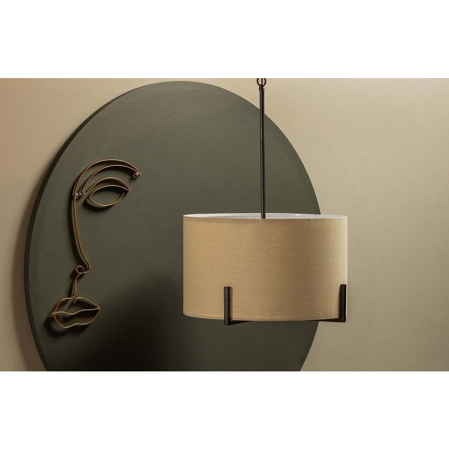 mutoni Suspension Holly noir naturel 53x53  