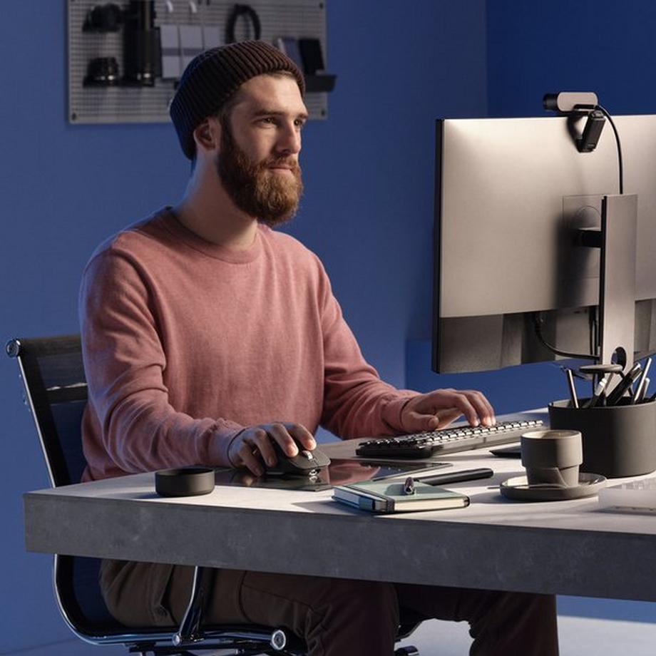 Logitech  MX Master 3S Maus rechts RF Wireless + Bluetooth Laser 8000 DPI 