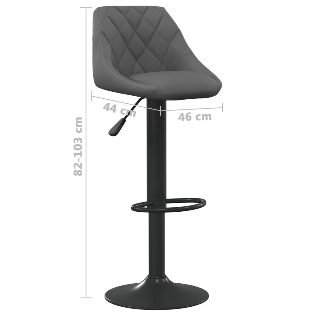 VidaXL Tabouret de bar velours  