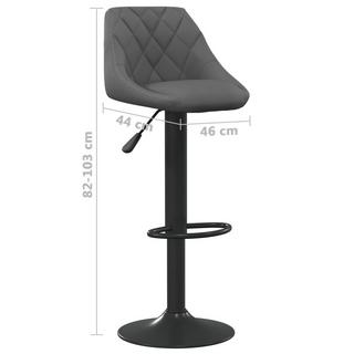 VidaXL Tabouret de bar velours  