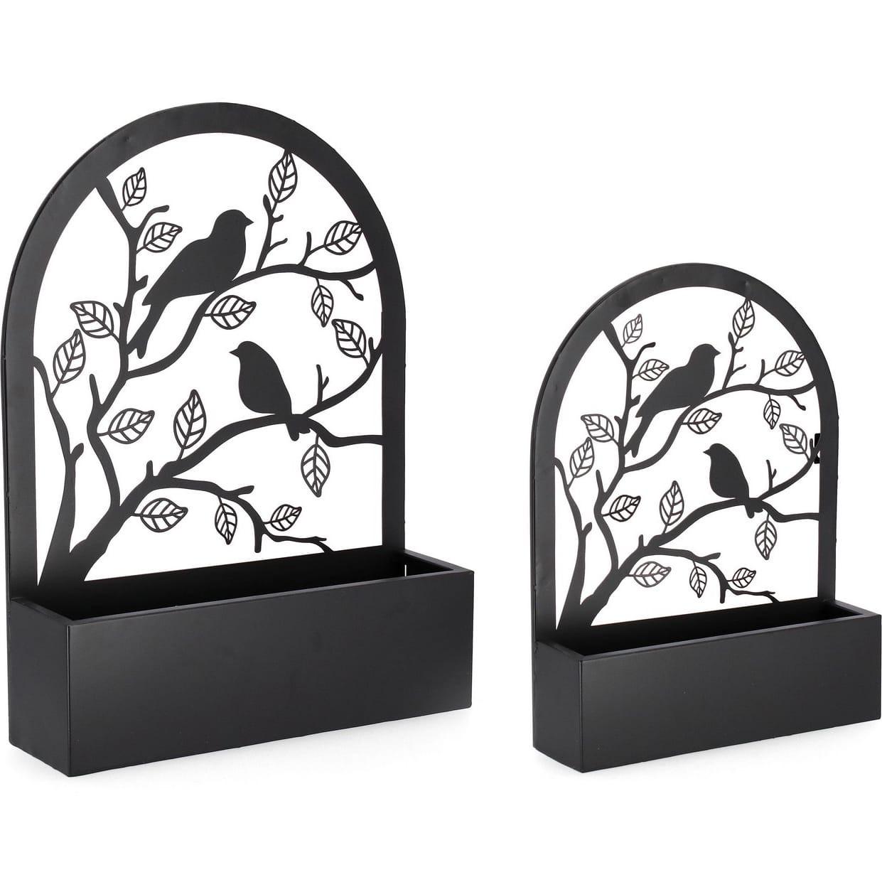 mutoni Jardinière Rosalinda noire (lot de 2)  