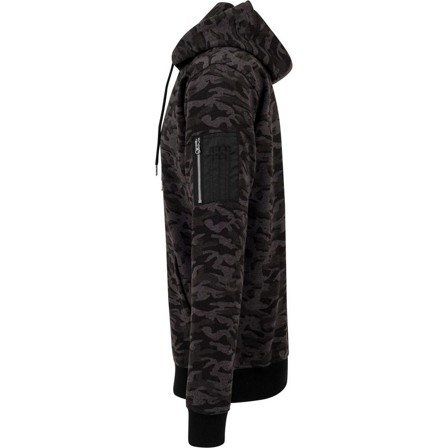 URBAN CLASSICS Camo Bomber Hoodie  