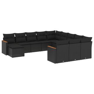 VidaXL set divano da giardino Polirattan  