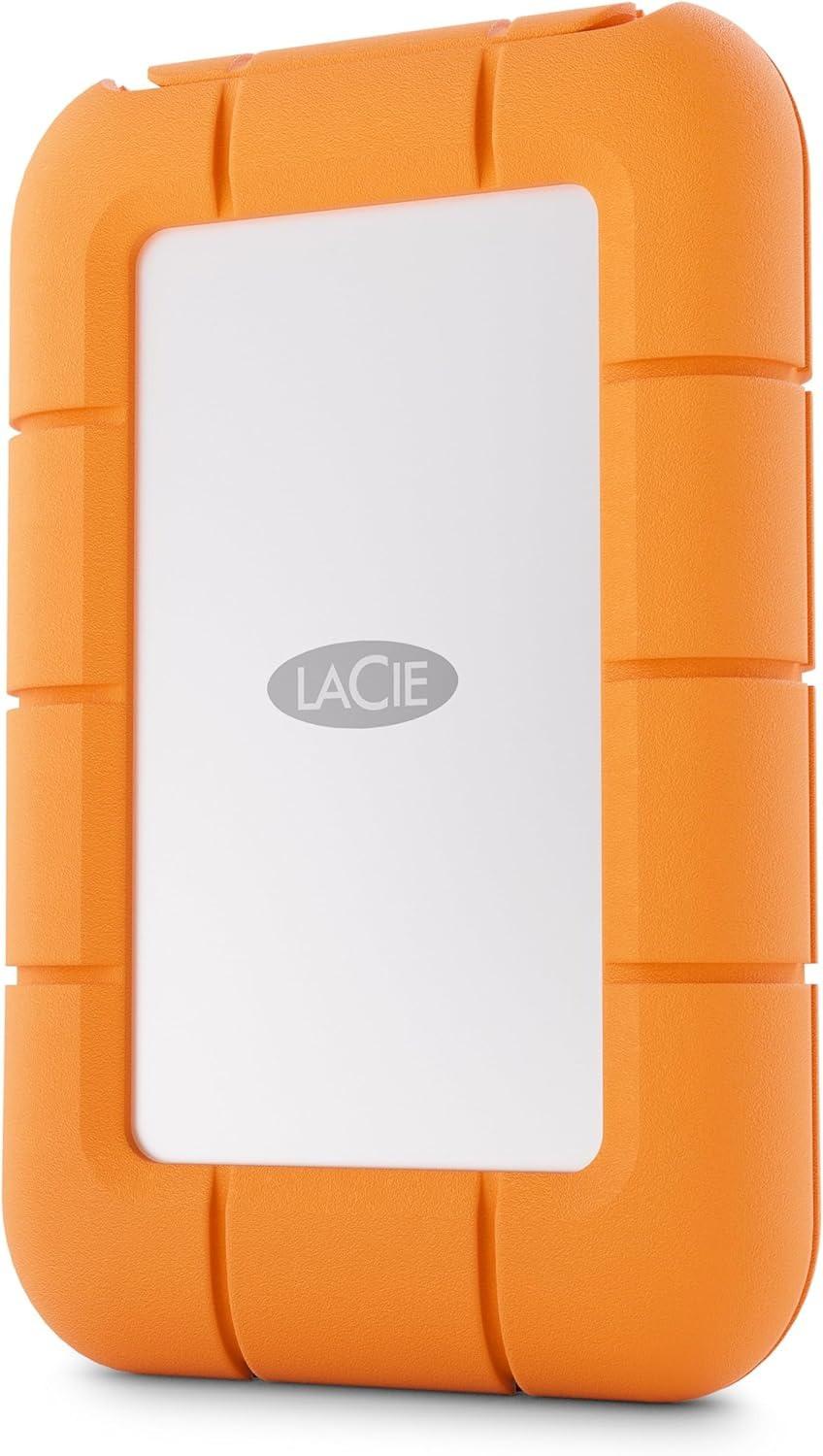 LACIE  STMF500400 Externes Solid State Drive 500 GB Grau, Orange 