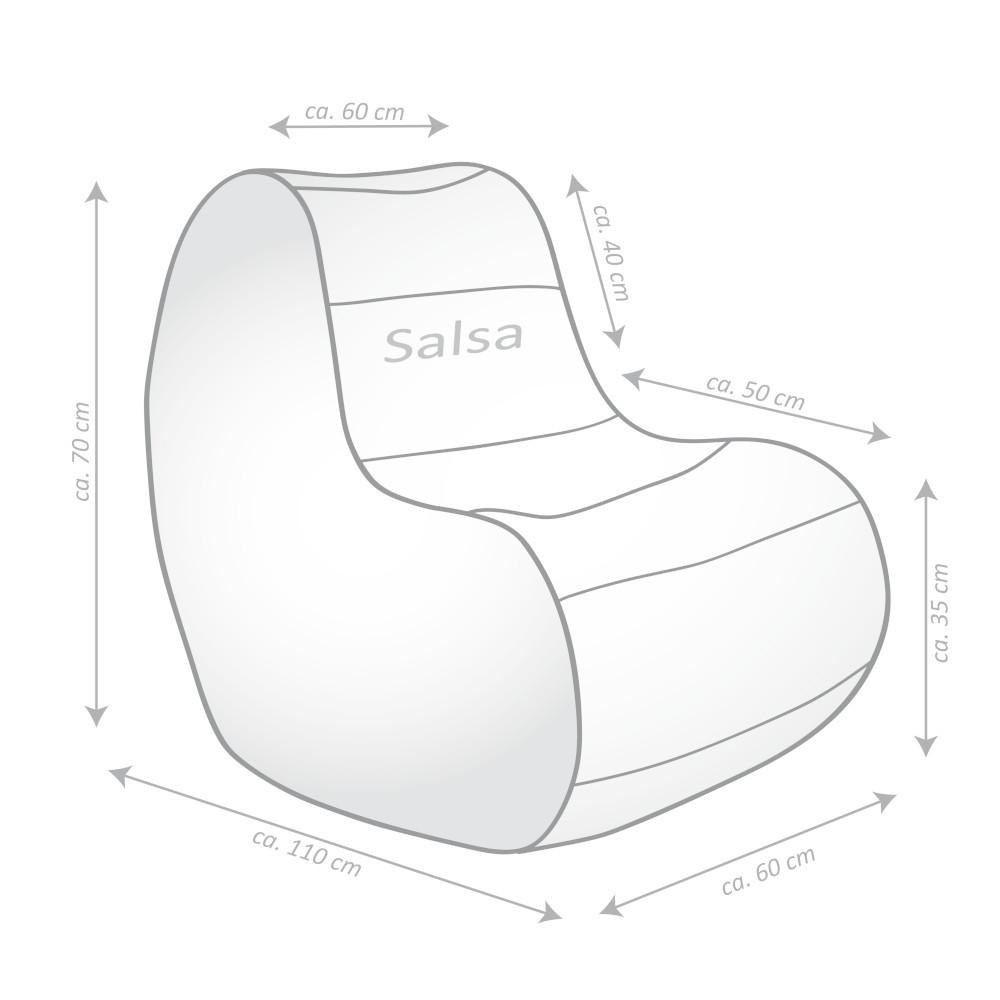 Sitting Point Sitzsack Salsa Scuba, altrose  