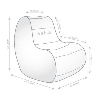 Sitting Point Sitzsack Salsa Scuba, altrose  