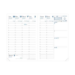 QUO-VADIS Einlagen für Terminkalender - Wöchentlich - 10x15 cm - Einlagen - Jahr 2023-2024  