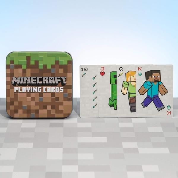 MINECRAFT  Minecraft - Spielkarten mit Metallgehäuse 