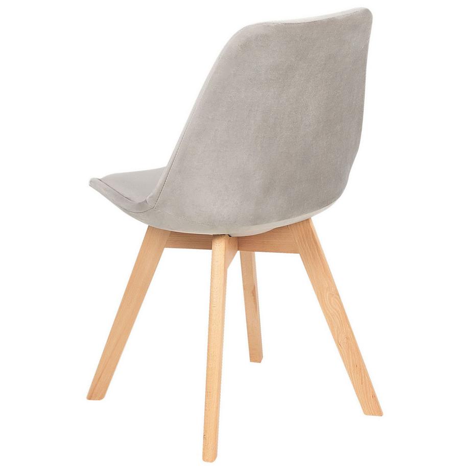 Beliani Lot de 2 chaises de salle à manger en Velours Moderne DAKOTA II  