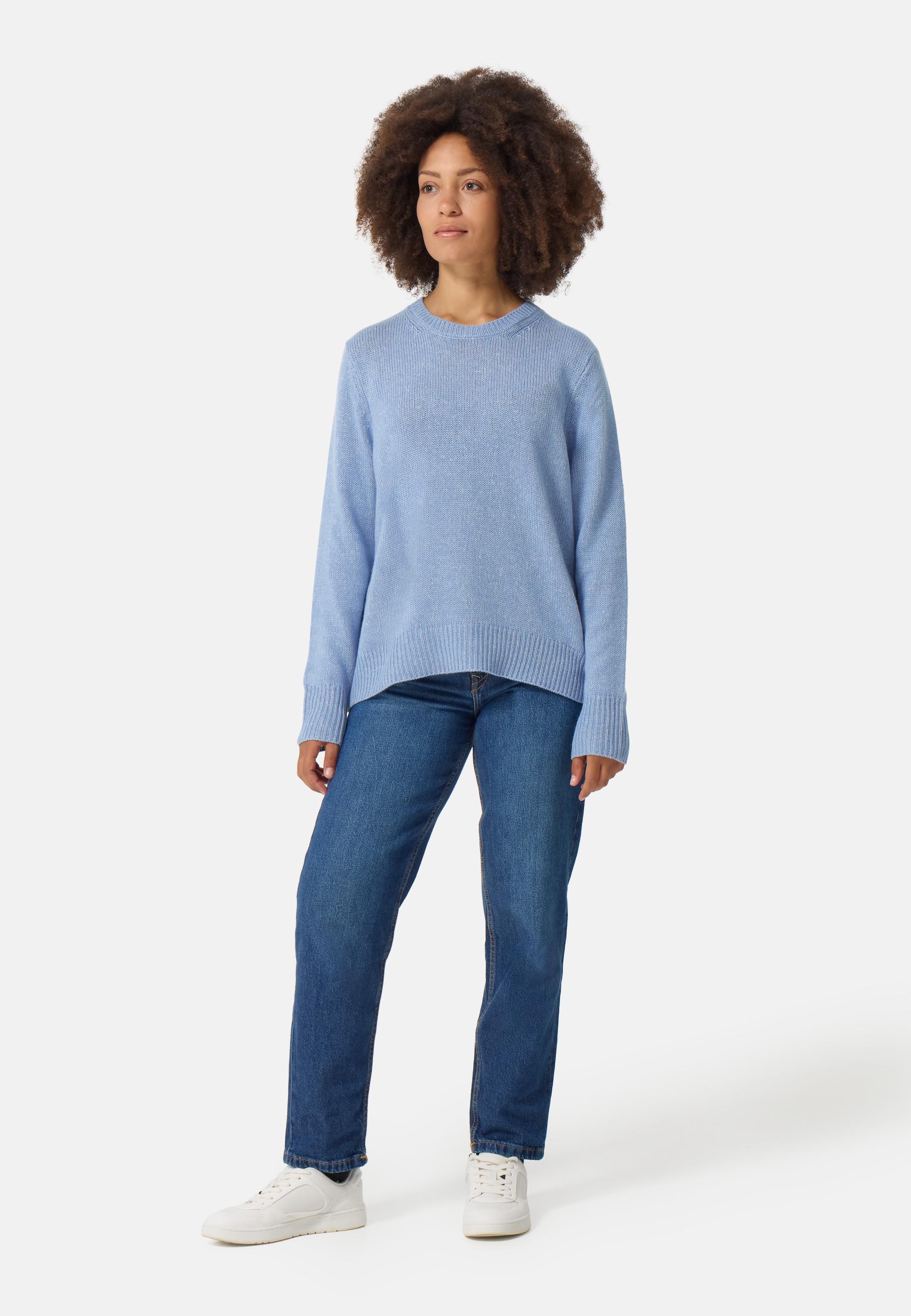 CASH-MERE.CH  Seide Kaschmir Oversize Style Rundhals Pullover 