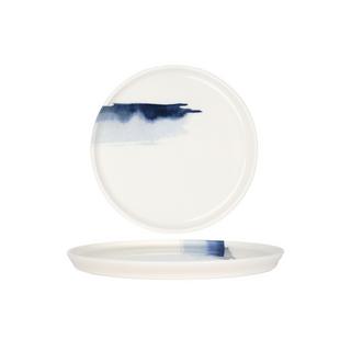 Bonna  Assiette à desserts - Blue Wave -  Porcelaine - lot de 6 