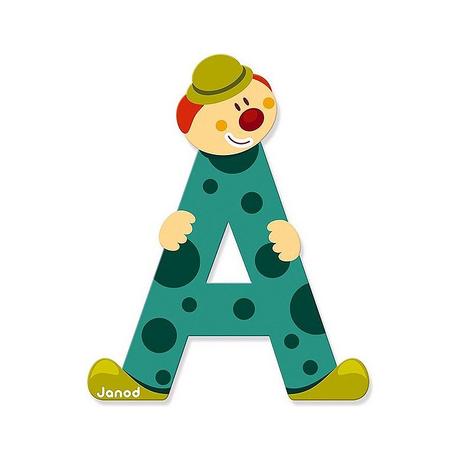 Janod Buchstaben Clown A  